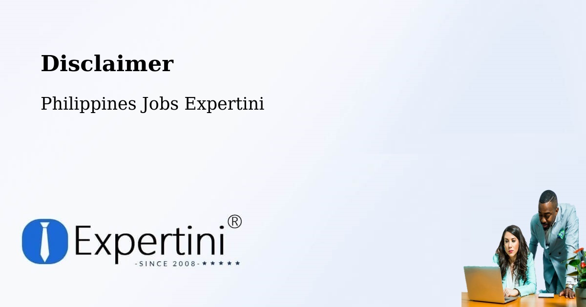 Disclaimer – Tacloban - Philippines Jobs Expertini