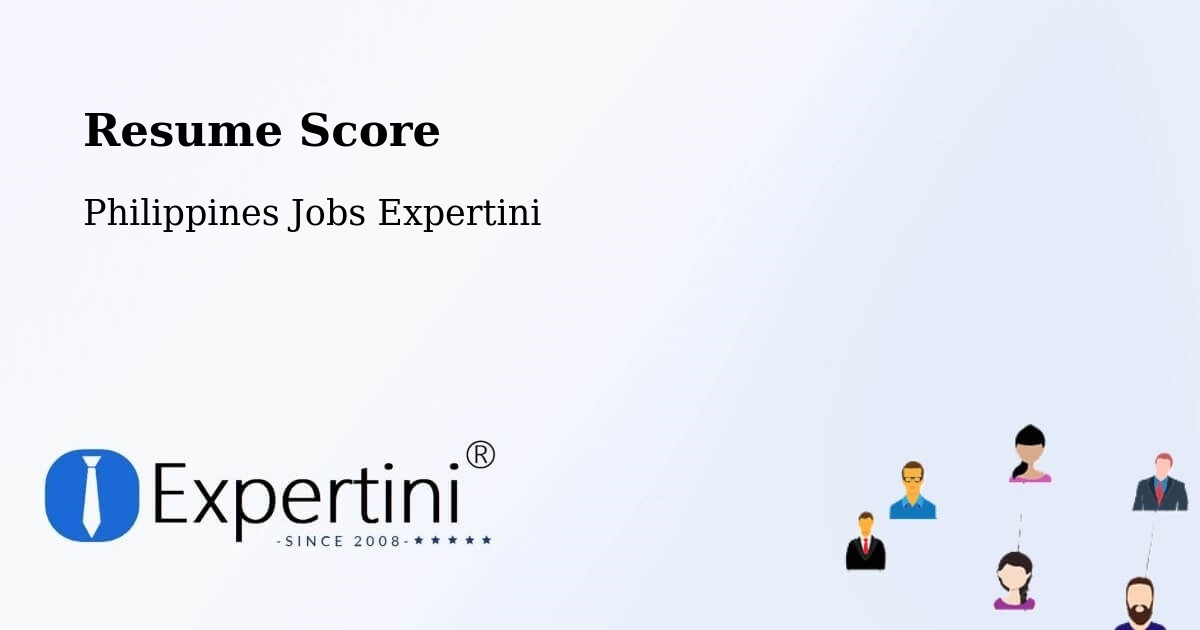 Resume Score & Job Description Match Tool – Tacloban - Philippines Jobs Expertini